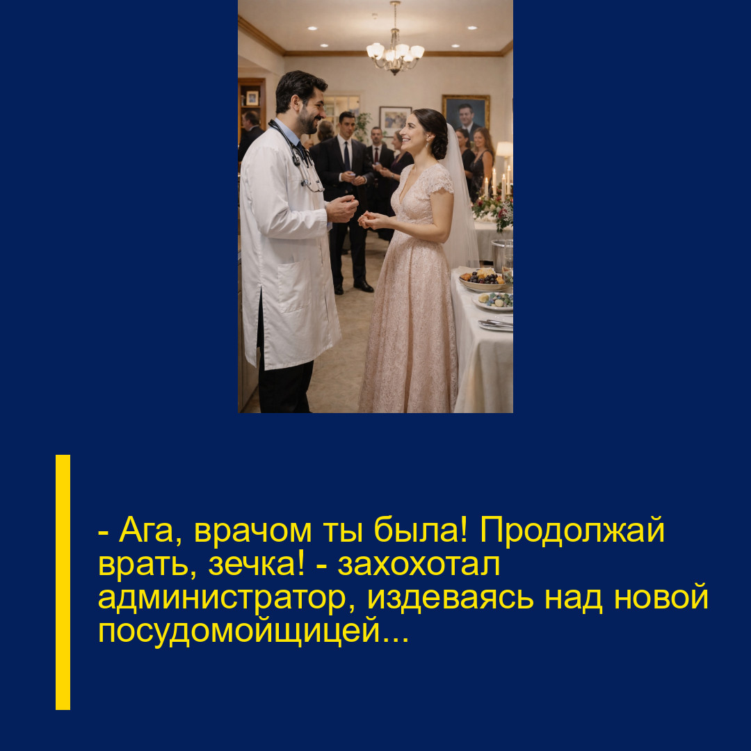 — Ага, врачом ты была! Продолжай врать, зечка! — захохотал администратор, издеваясь над новой посудомойщицей…
