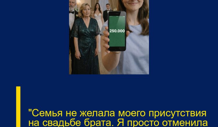 «Семья не желала моего присутствия на свадьбе брата. Я просто отменила перевод…»