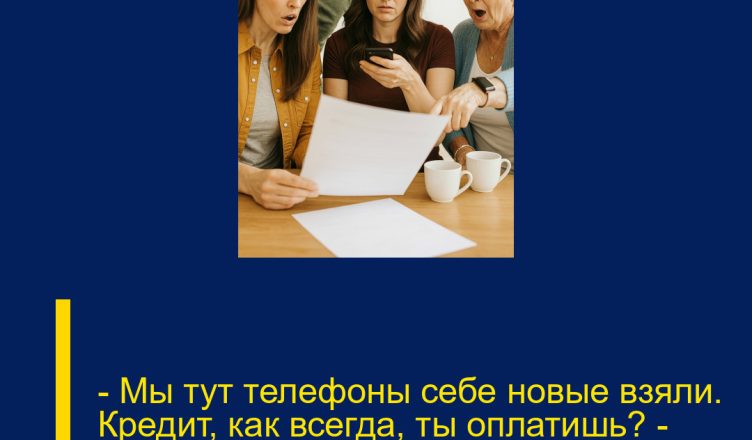 — Мы тут телефоны себе новые взяли. Кредит, как всегда, ты оплатишь?  — свекровь протянула мне длинный чек.