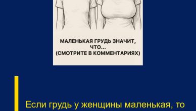 Если грудь у женщины маленькая, то это говорит о том, что…