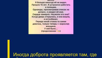 Иногда доброта проявляется там, где её совсем не ждёшь